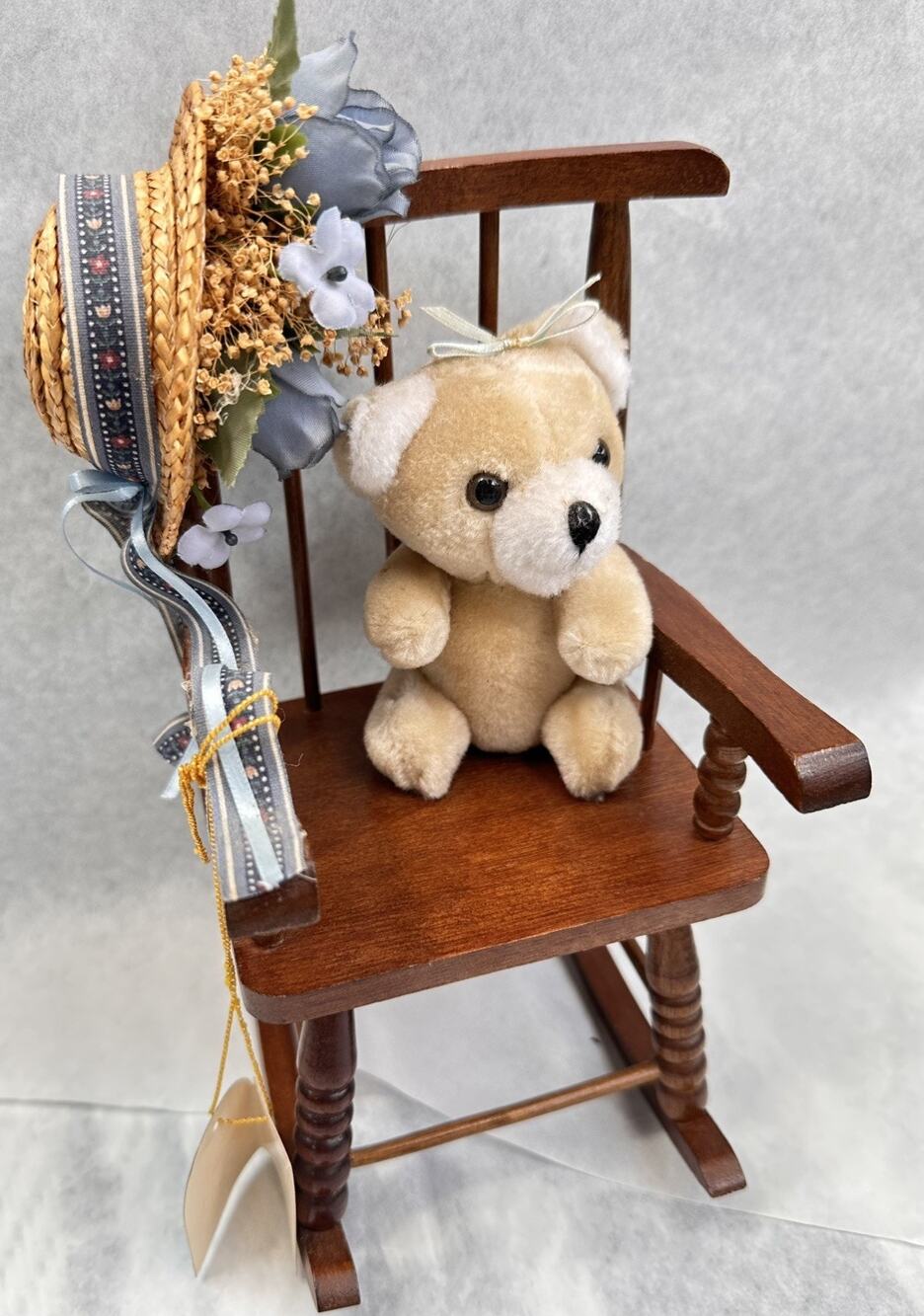Vintage Wooden Rocking Chair Teddy Bear Decor Suter’s Because You’re Special”
